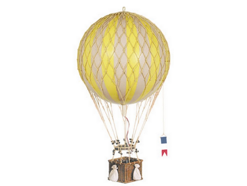 バルーン（熱気球）オブジェ L/イエローAuthentic Modelsバルーン / 熱気球