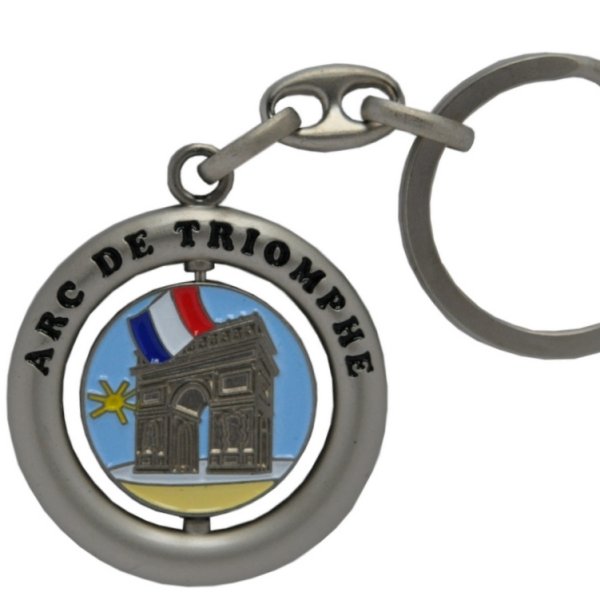 画像2: エッフェル塔/凱旋門回転キーホルダー (2)
