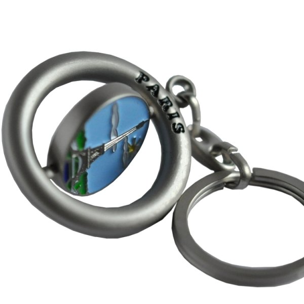 画像3: エッフェル塔/凱旋門回転キーホルダー (3)