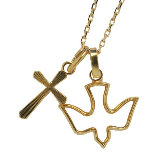 画像2: 鳩モチーフゴールドチャーム (2)