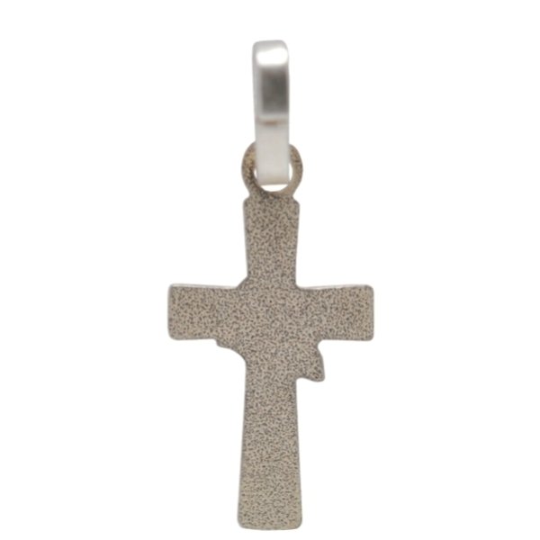 画像2: 鳩モチーフシルバークロスチャーム (2)