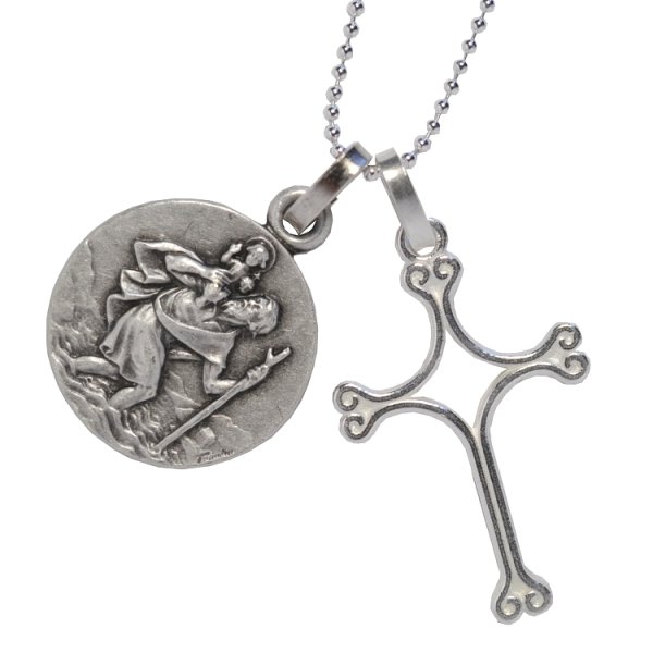 画像3: シルバーカラークロスチャーム (3)