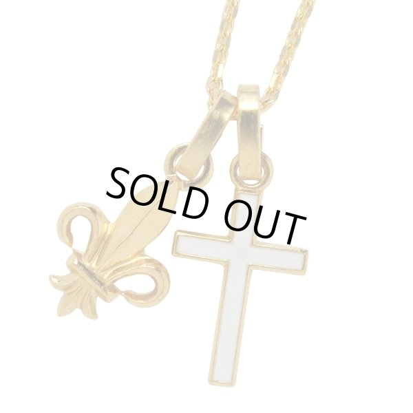 画像3: ゴールドカラークロスチャーム（ホワイト） (3)