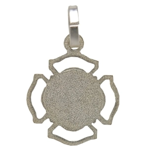 画像2: 聖母マリア花型ブルーチャーム (2)