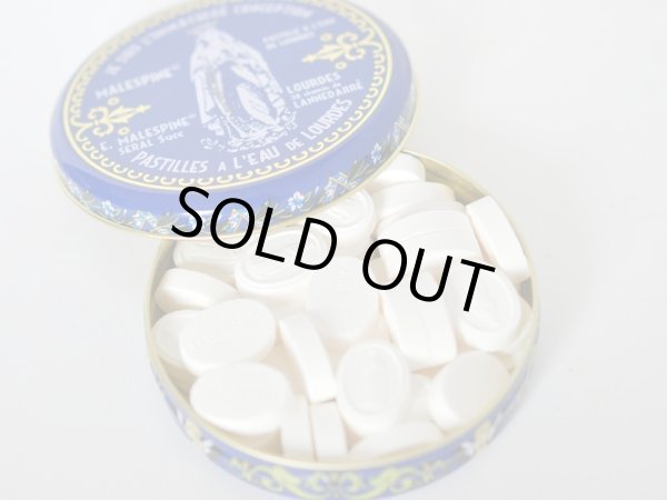 画像2: ルルドの聖水入りパスティーユ/ルルドの泉キャンディー缶入り100g (2)
