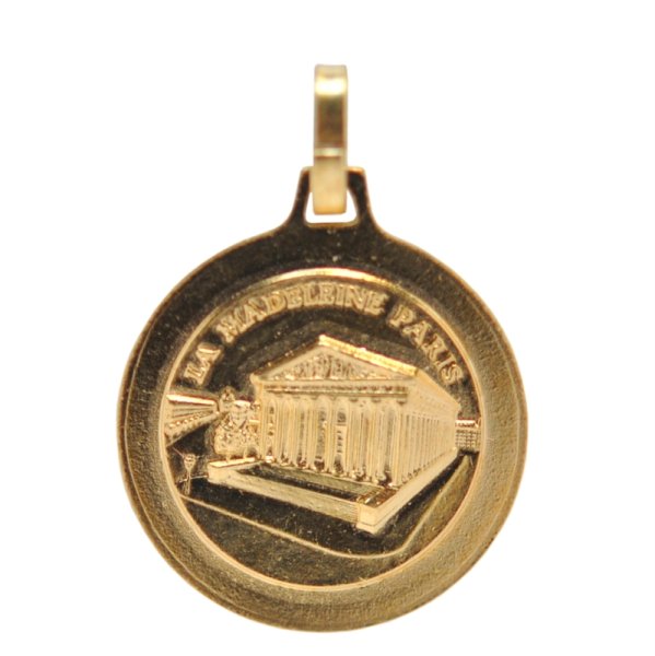 画像2: マドレーヌ寺院聖女マグダラのマリアステンドグラスメダイ（レッド） (2)