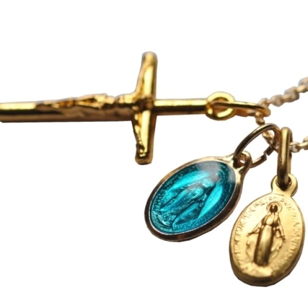 画像3: 奇跡のメダイ教会不思議のメダイエメラルドチャーム（S） (3)