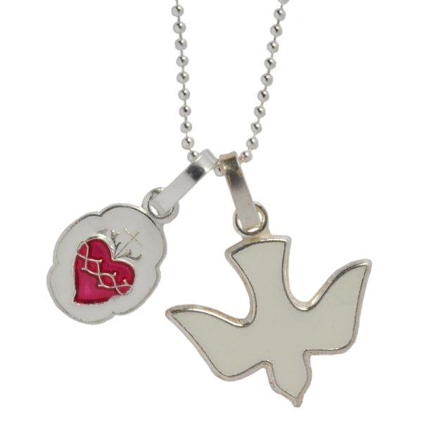 画像3: サクレクール寺院シルバーハートチャーム (3)