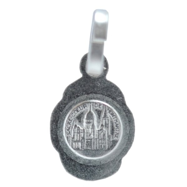 画像2: サクレクール寺院シルバーハートチャーム (2)