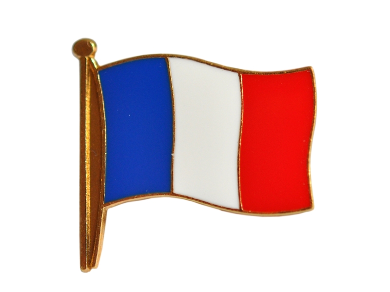 画像1: フランス国旗ピンズ