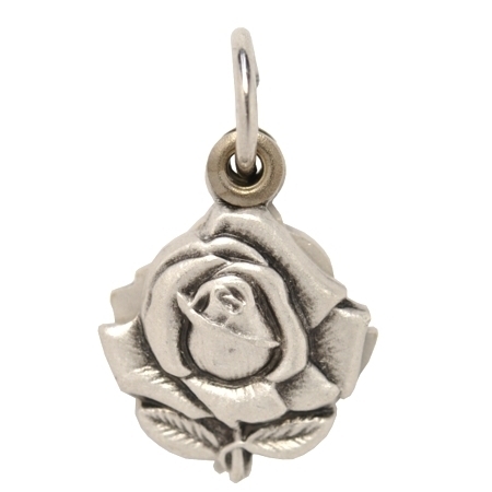 奇跡のメダイ不思議のメダイバラ型開閉式シルバーチャーム現行品