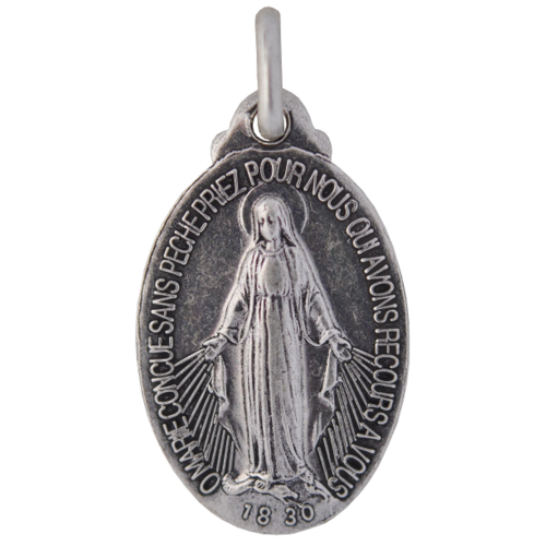 透かしフレームの不思議のメダイ ヴィンテージ SILVER 銀925 透かし